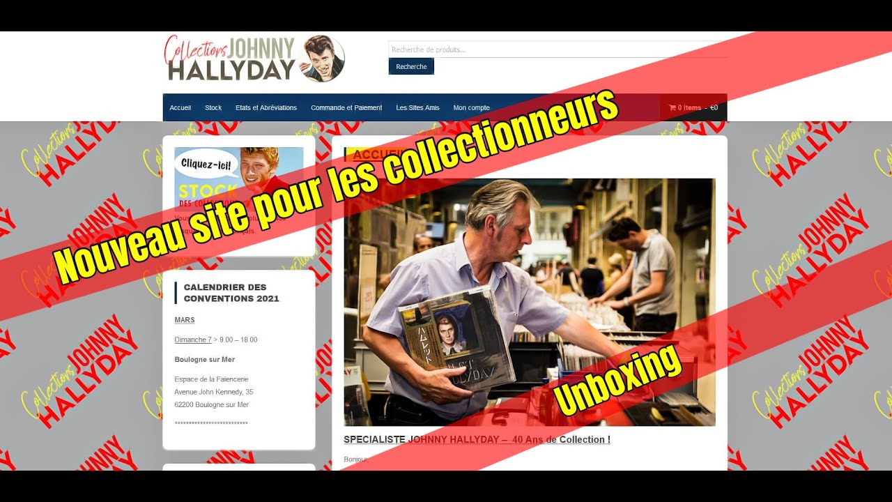 Johnny Hallyday Collections - Un nouveau site pour les collectionneurs !! Unboxing
