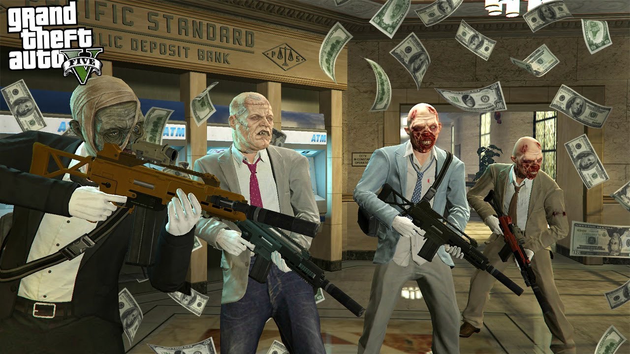 GTA 5 BANK ROBBERY MOD!! (GTA 5 Mods)