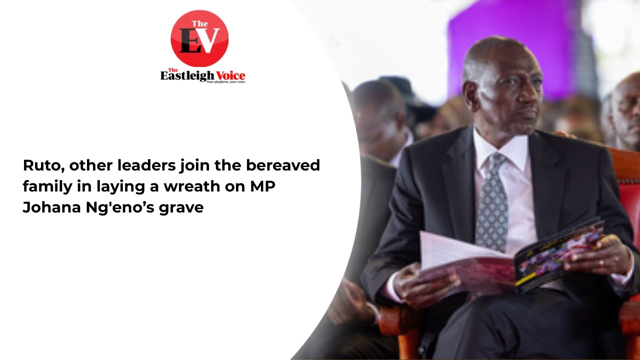 Ruto, other leaders join the bereaved family in laying a wreath on MP Johana Ng'eno’s grave