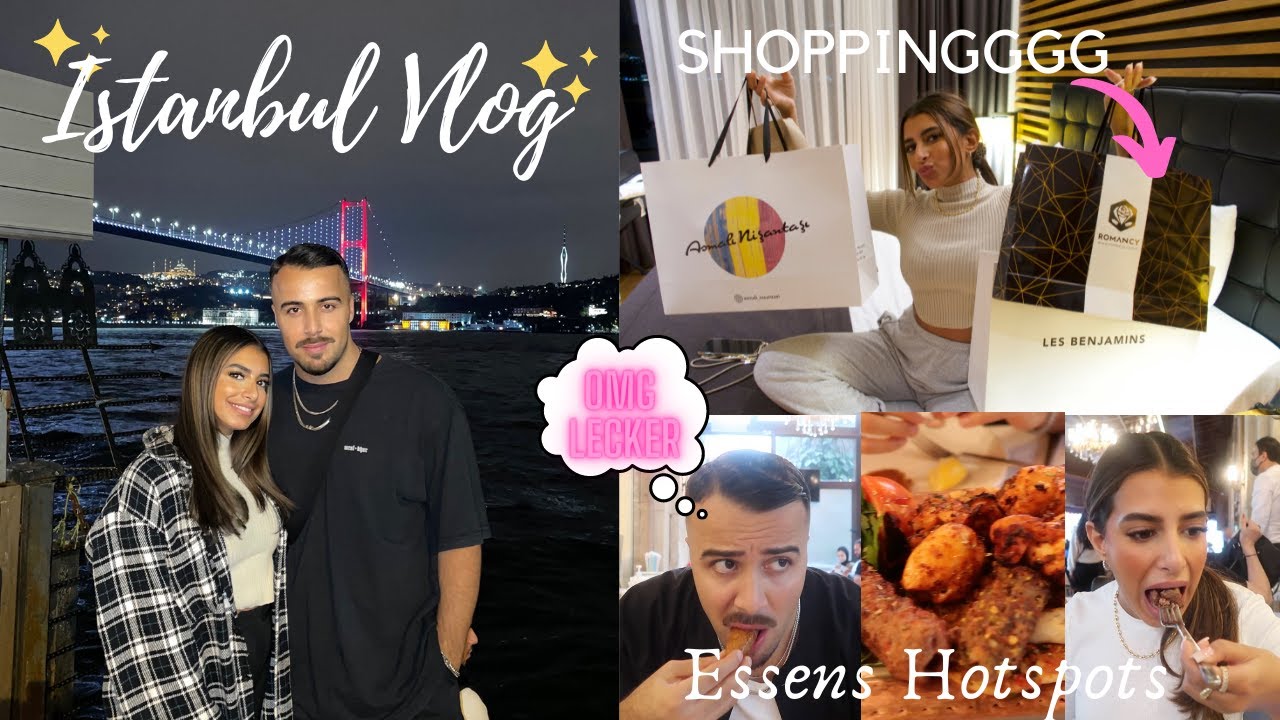 Istanbul Vlog  ( FOOD SPOTS & Shopping Rausch + Haul ) | Sara & Dolunay