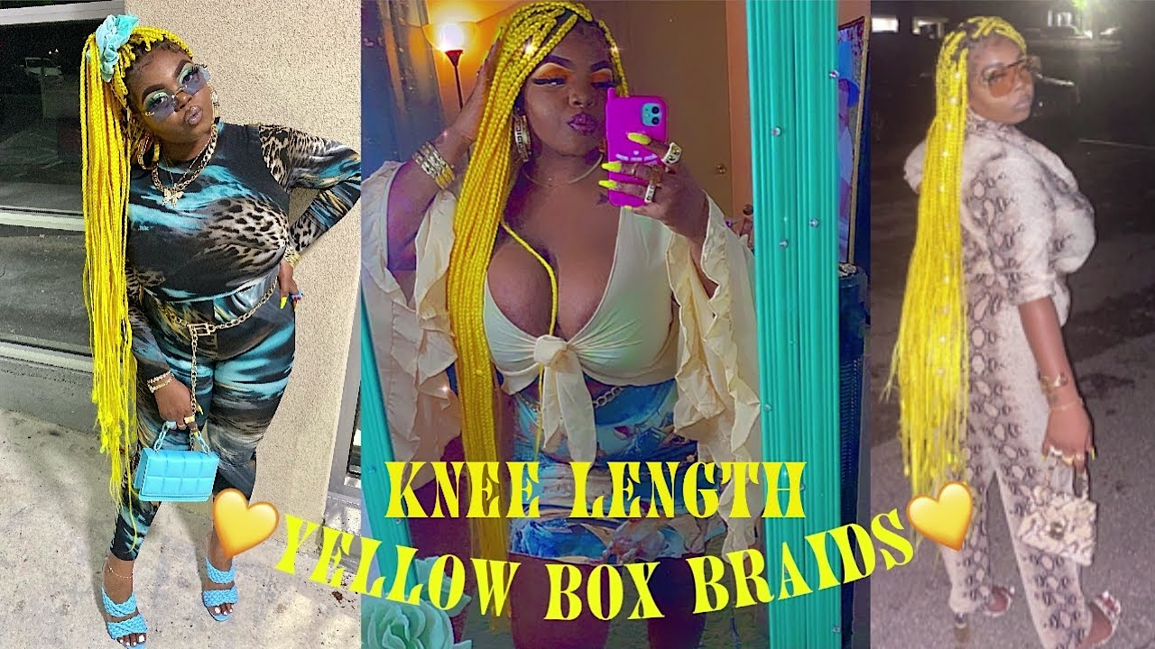 Yellow Box Braids| KrazyKolors W/ Keda B | Episode 1