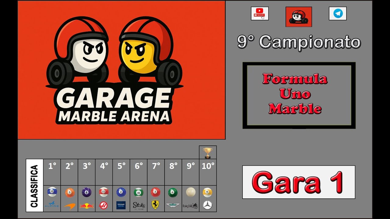 🏁 Gara 1 di 10 🏁 Garage Marble Arena 🏁 9°Campionato ✌ 