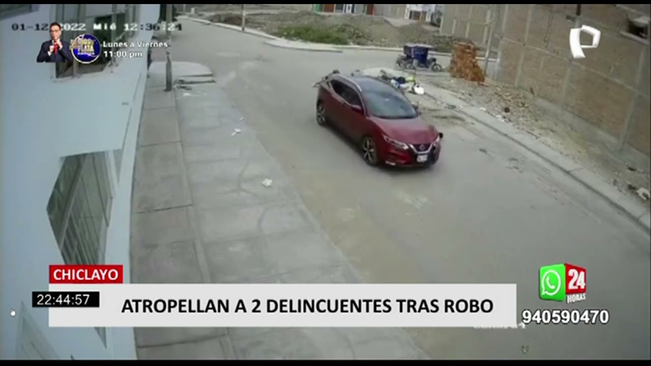 Chiclayo: delincuentes son atropellados tras robo