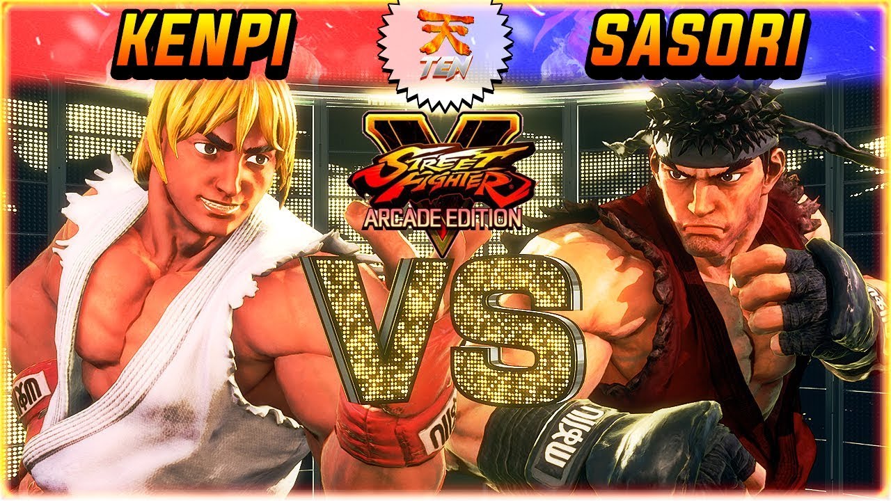 SFV AE ✪ KENPI (Ken) vs SASORI (Ryu) | FT5 Set ✪ SF5 TenSFV