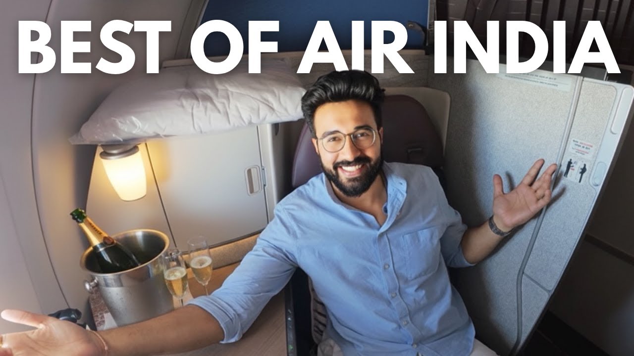 Air India Airbus A350 Business Class Review | Delhi to London Heathrow 🇮🇳 🇬🇧