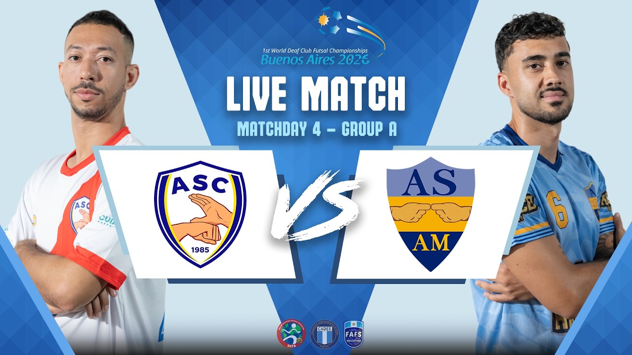 MATCHDAY 4 - GROUP A | ASC vs ASAM | MEN | DIFA World Club Deaf Futsal Championships