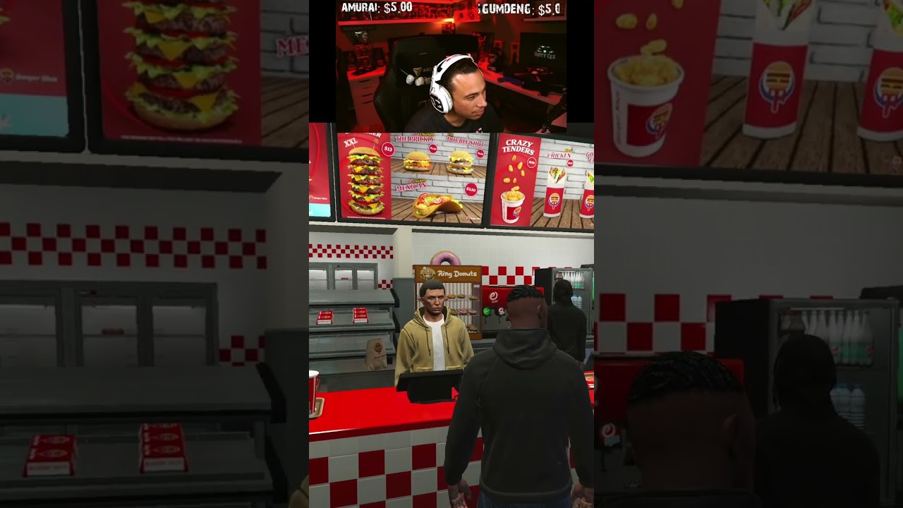 Training Video for Burger Shot in GTA 5 RP.. #shorts #gta5 #gtaonline