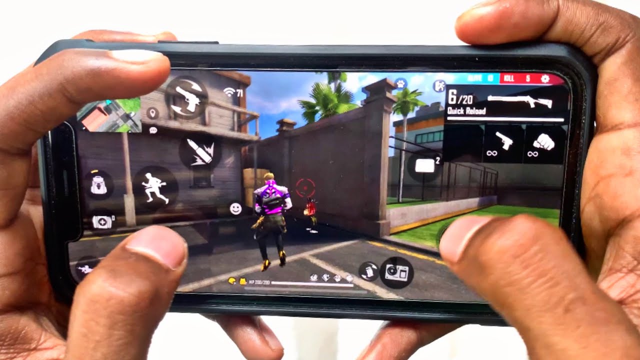IPHONE 11 FREE FIRE HANDCAM📲 SETTINGS⚙️HUD + SENSI + DPI