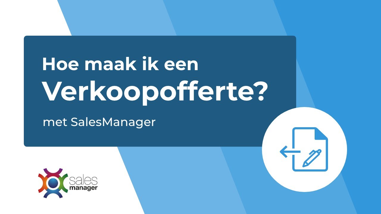 Hoe maak je efficient verkoopoffertes aan in jouw ERP/CRM systeem?