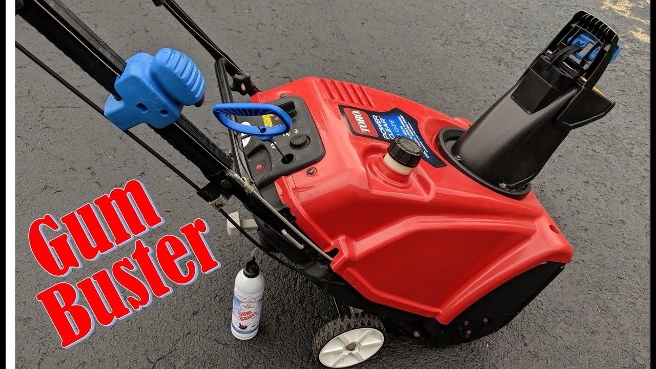 Снегоочиститель Toro не заводится. Быстрое решение с помощью GumBuster от CleanCarburetor