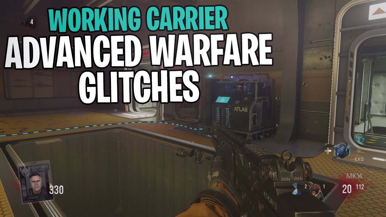 Working SOLO Advanced Warfare Zombie Glitches On CARRIER | Advanced Warfare Exo Zombie Glitches