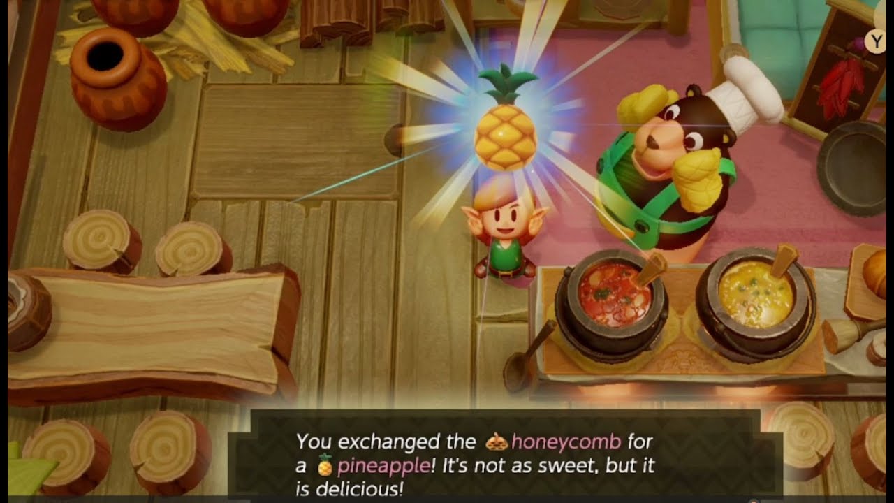 Links Awakening - How To Get To Animal Village And Get The Pineapple