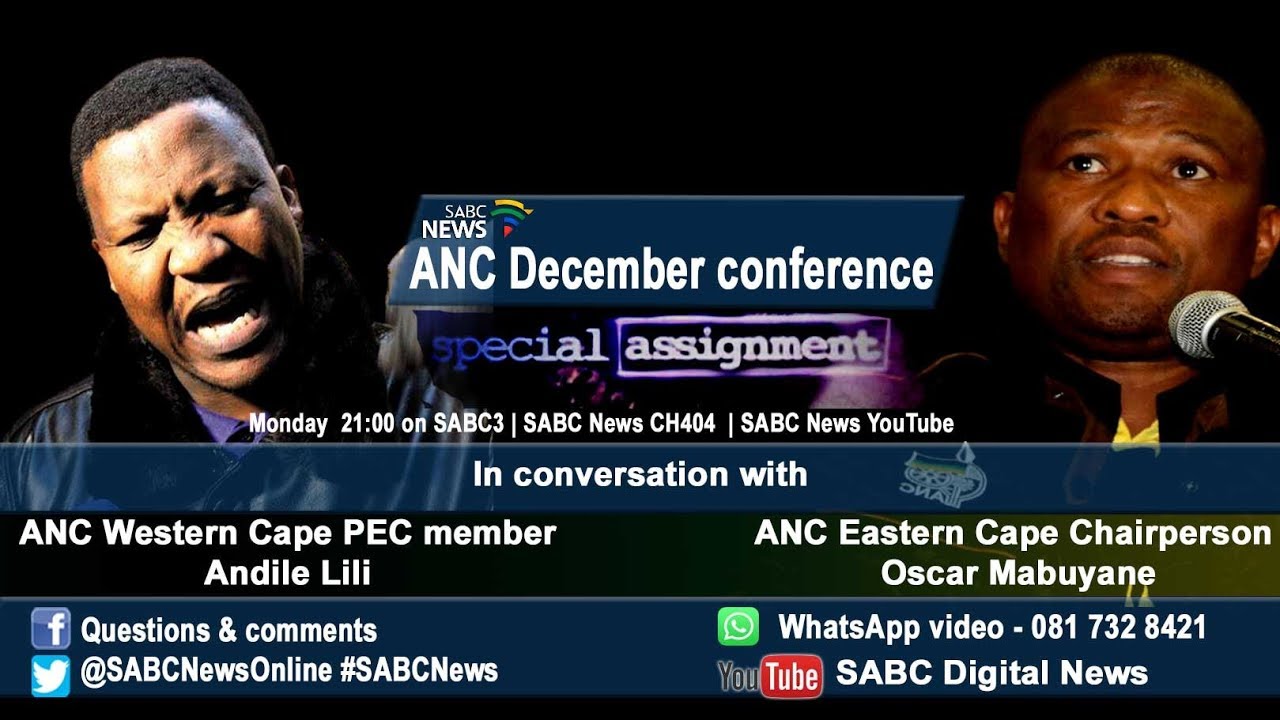 Special Assignment: ANC Elective Conference, 20 November 2017