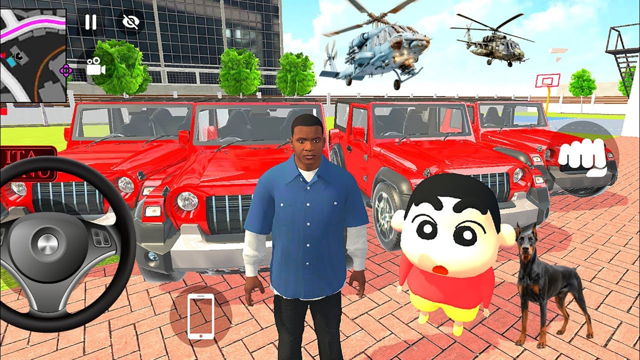 🤩Franklin Purchased 5 New Modified Thar For Shinchan 🔥🤑 Indian Theft Aura Simulator Game 🔥