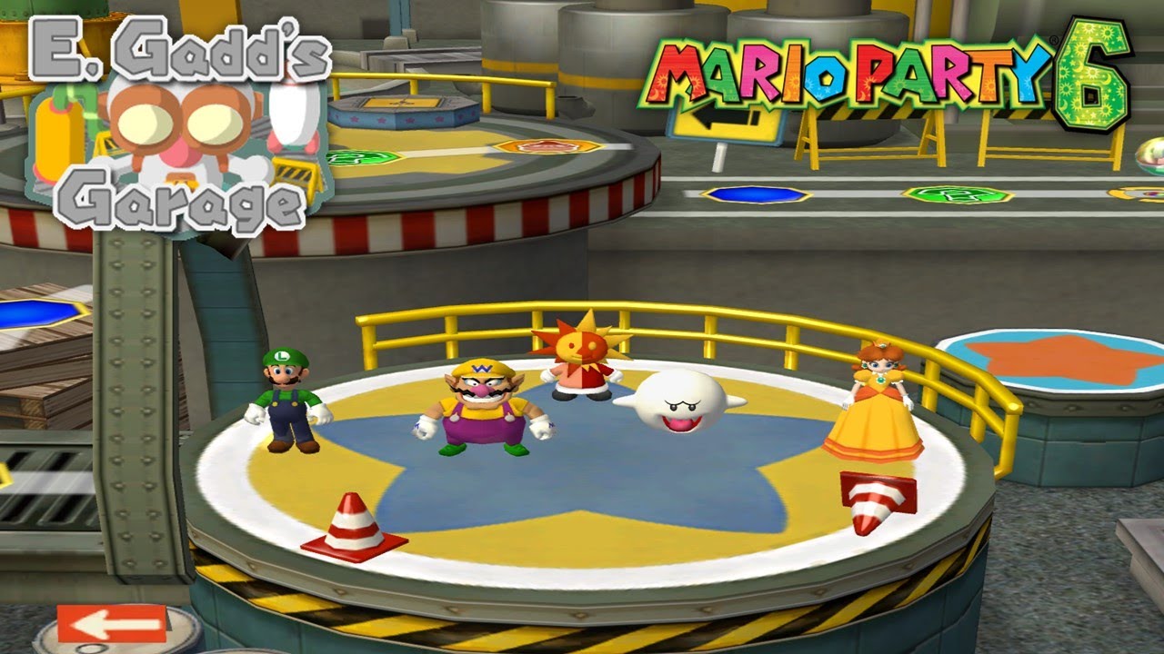 Mario Party 6 - Party Mode - E. Gadd's Garage With 4 Players