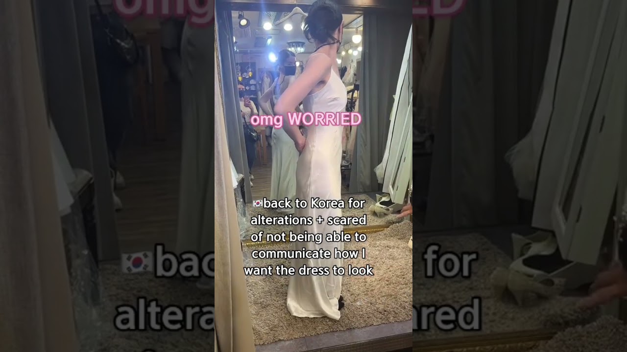 👰Vintage wedding dress before and after tailoring