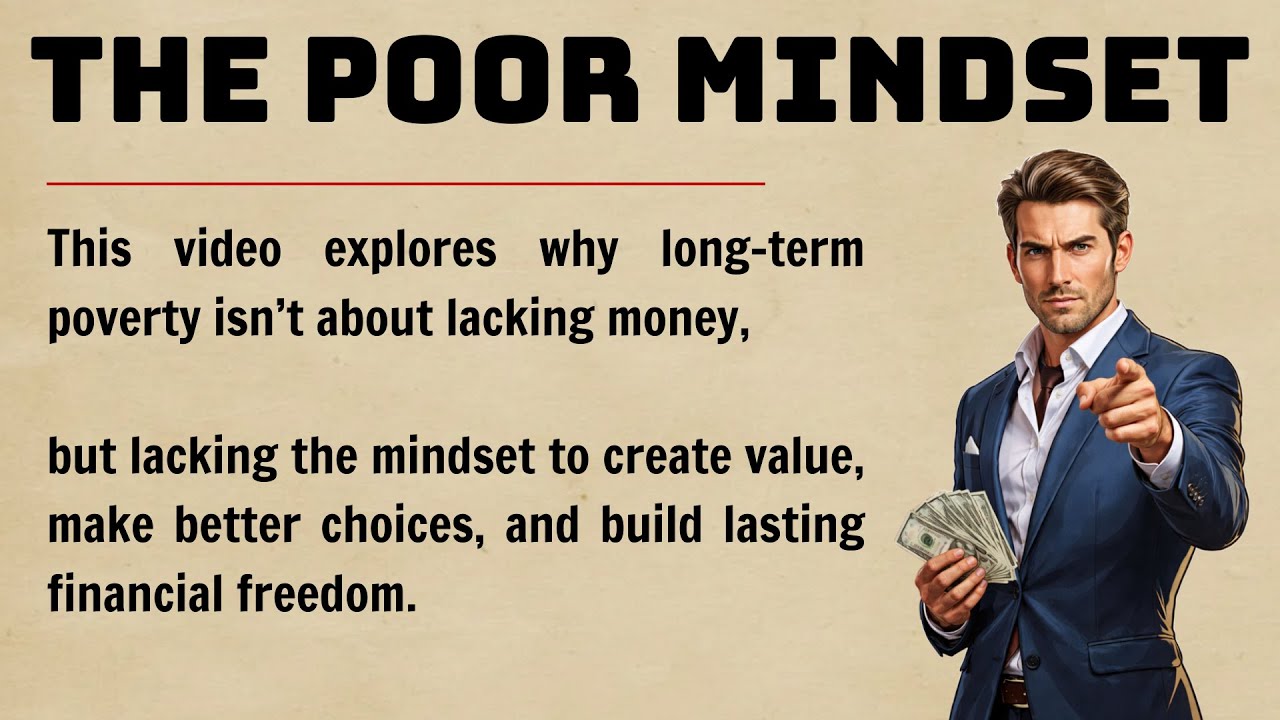 The Poor Mindset || Why Most People Stay Poor ||  Improve Your English Fluency ✅️
