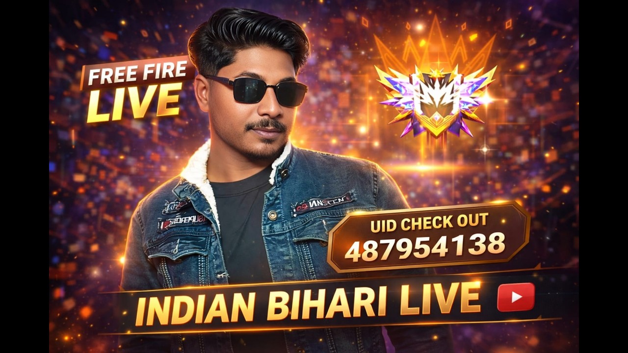 FREE FIRE LIVE STREEM  U ID CHEK FREE FIRE BR 1 ONE RANK PUSH LIVE