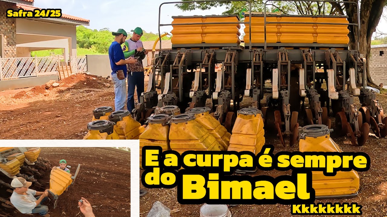 Segundo dia de plantio...e já deu cagada (roçavlog)