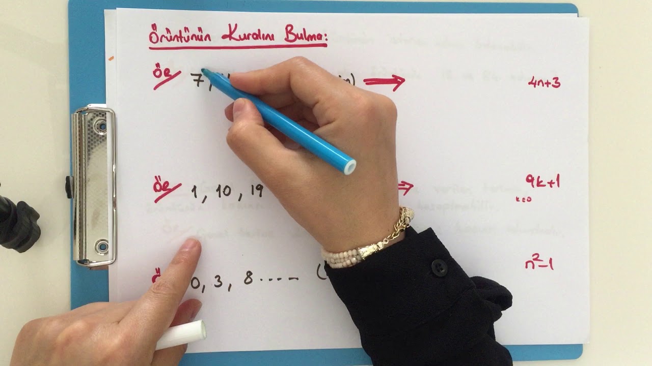 ÖRÜNTÜLER-ÖRÜNTÜNÜN GENEL TERİMİNİ BULMA-7.SINIF MATEMETİK