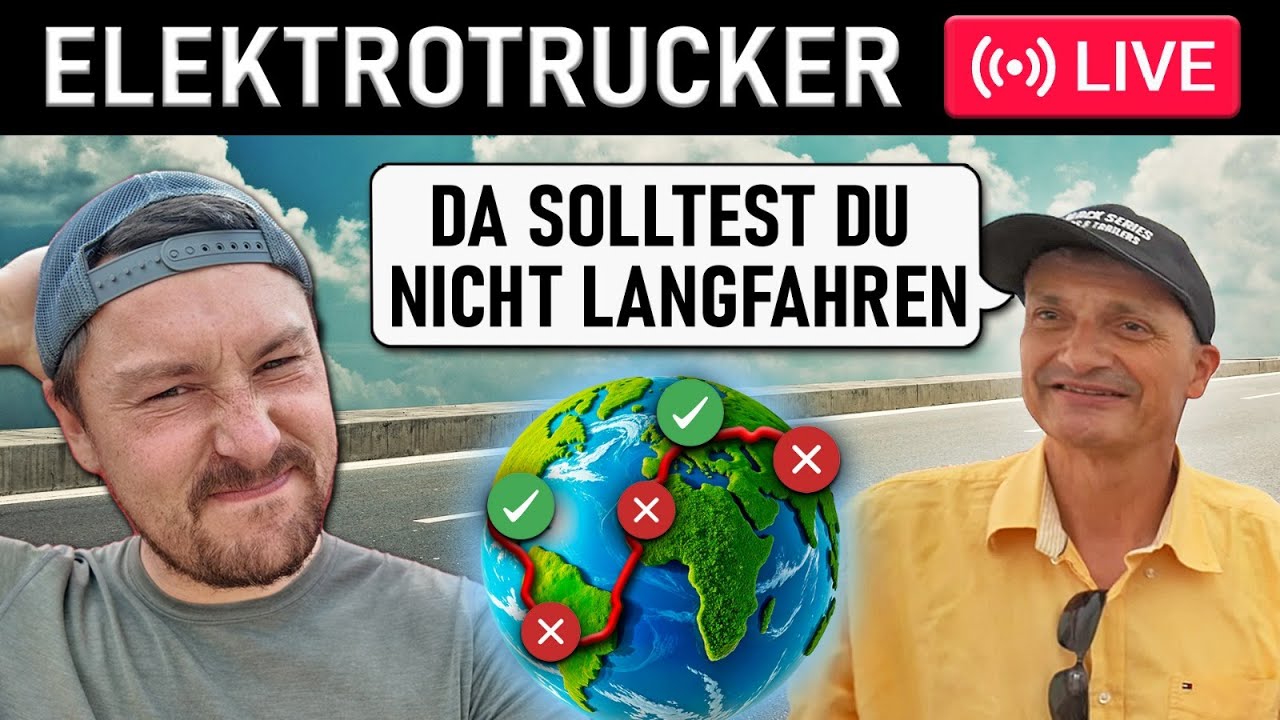 Die Route für die erste Weltreise mit einem E-LKW