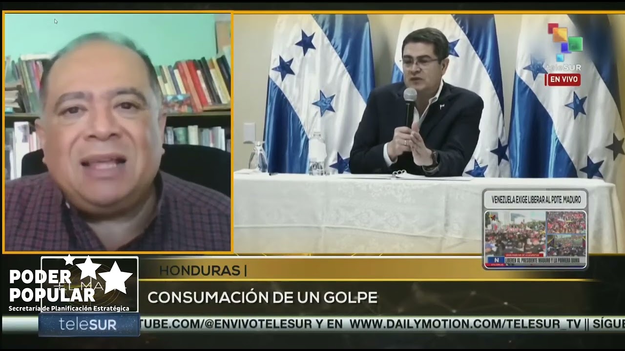🇭🇳🗳️ En peligro la institucionalidadSergio Rivera, Delegado del @PoderPopularhn📺 Telesur