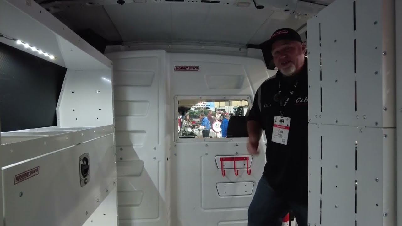 Weather Guard Van Shelves & Bulk Head at Keystone Big Shows with C&H Auto Accessories 