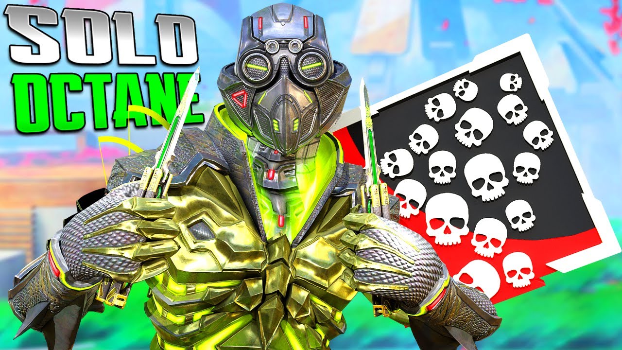 SOLO OCTANE 22 УБИЙСТВА И 6000 УРОНА (геймплей Apex Legends)