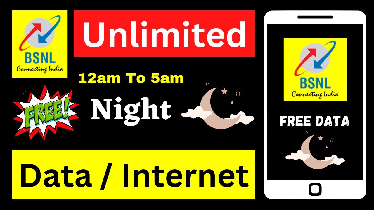 BSNL Free Night Data | BSNL Night Free Data | BSNL Night Data Plan | BSNL Night Data Pack