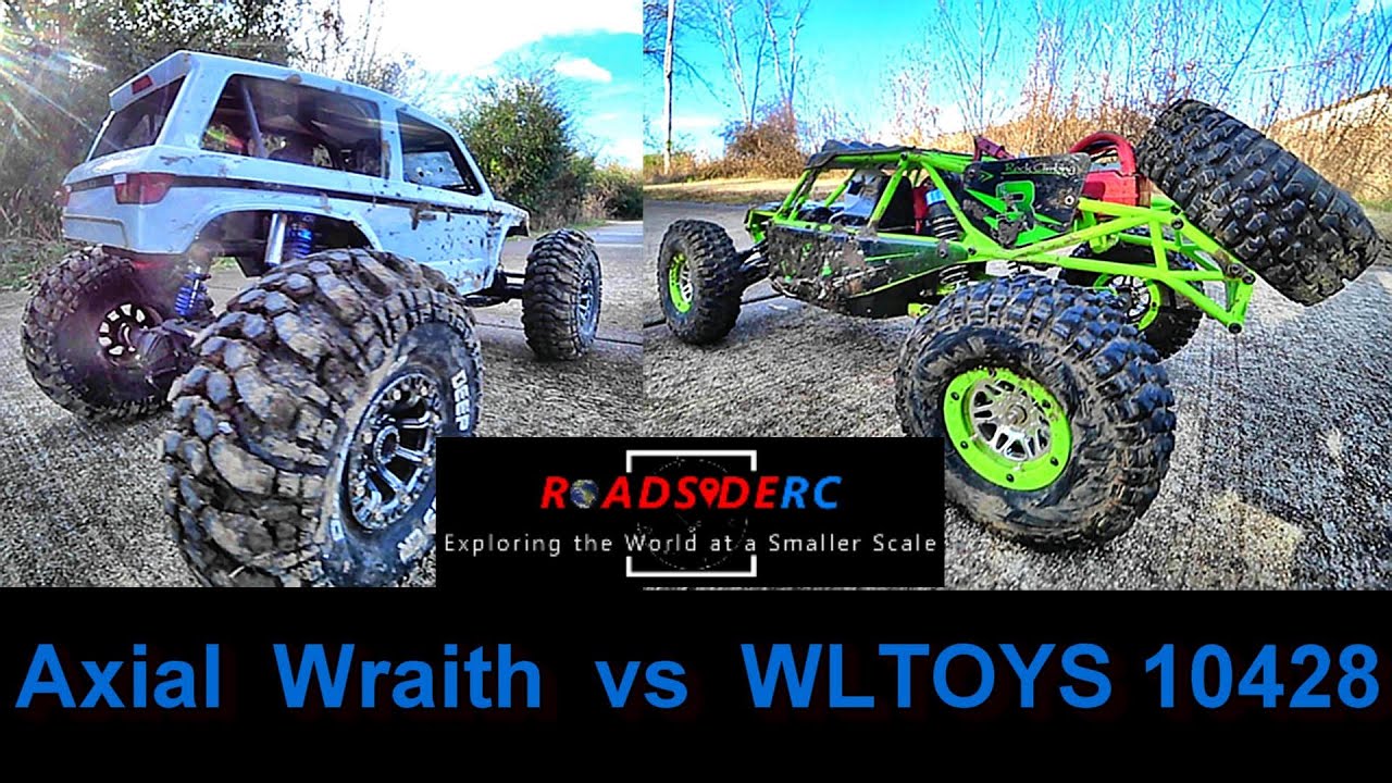Axial Wraith vs WLTOYS 10428 - Fun in the Park!