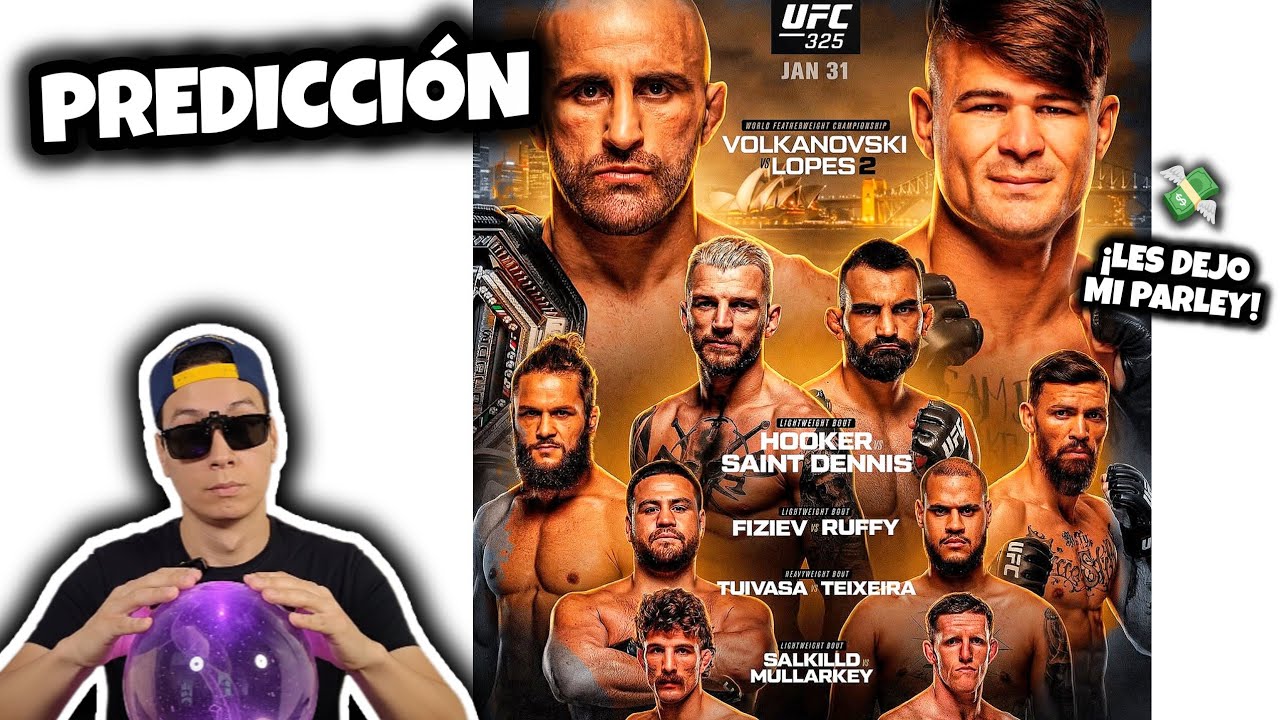 🔮 PREDICCIONES | VOLK vs LOPES 2 y el resto de peleas UFC 325🤑