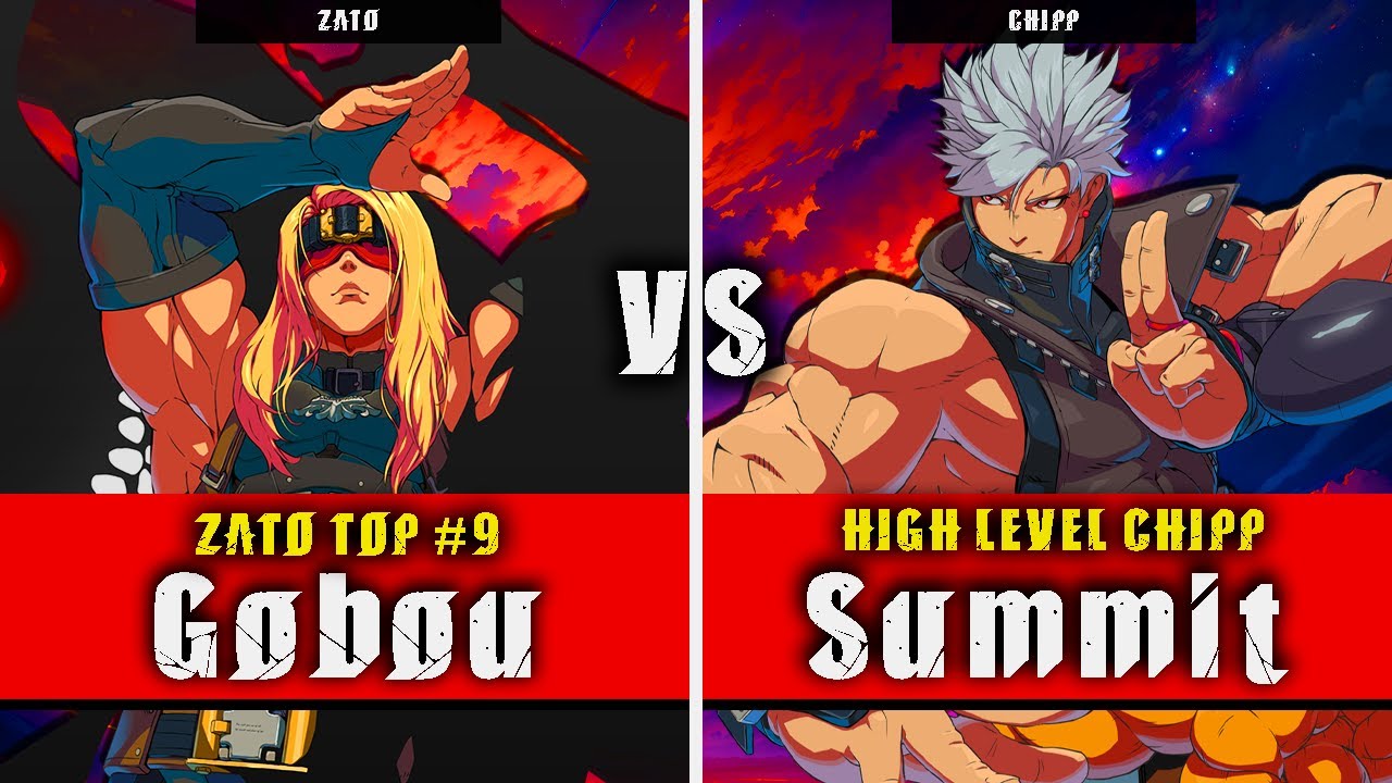 GGST | Gobou (Zato) VS Summit (Chipp) | Guilty Gear Strive High level gameplay