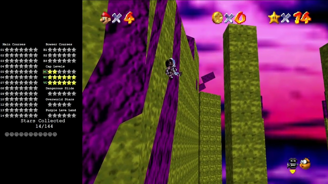 Super Mario 64 The Dark Blue Stars Extreme Edition Playthrough