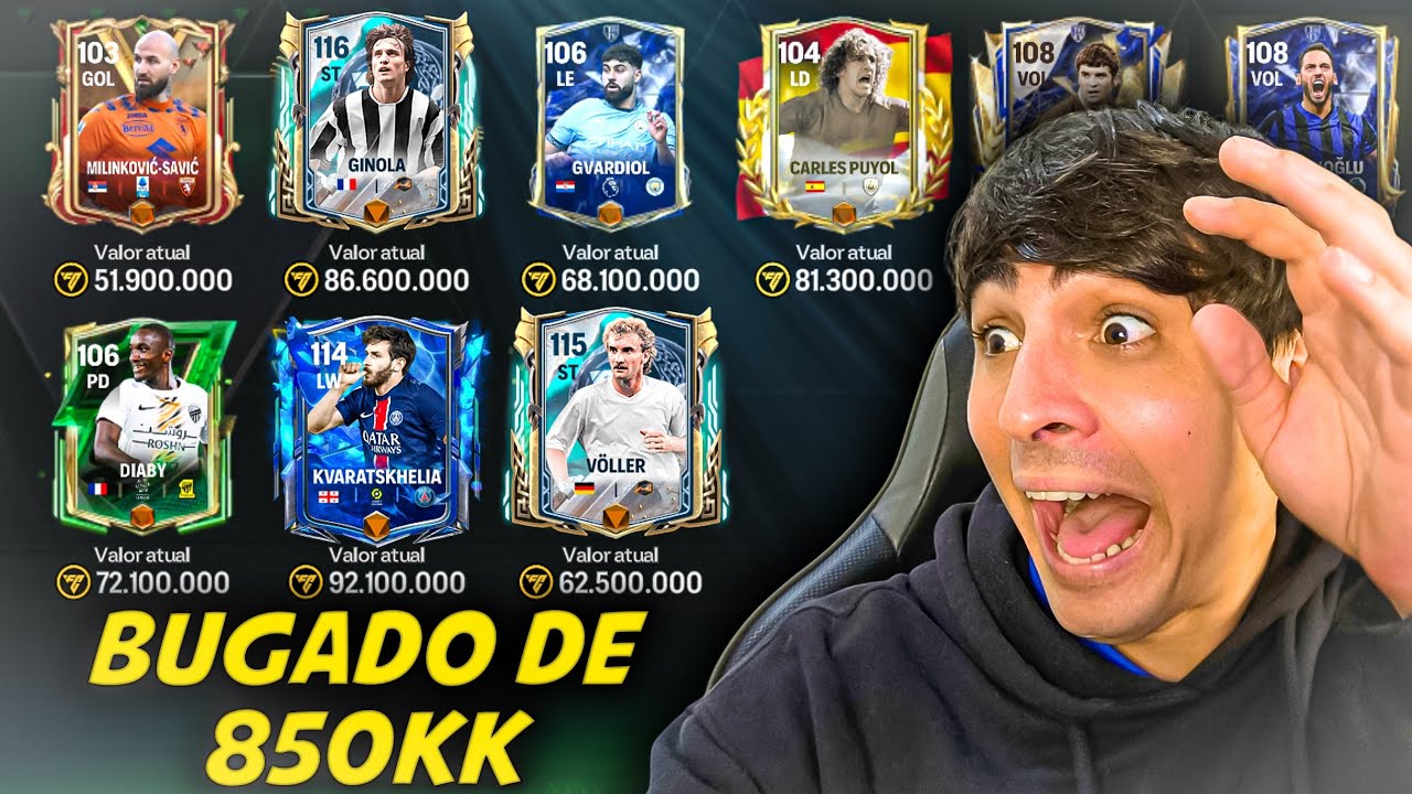 Montei um super time BUGADO de 850 MILHÕES DE COINS!
