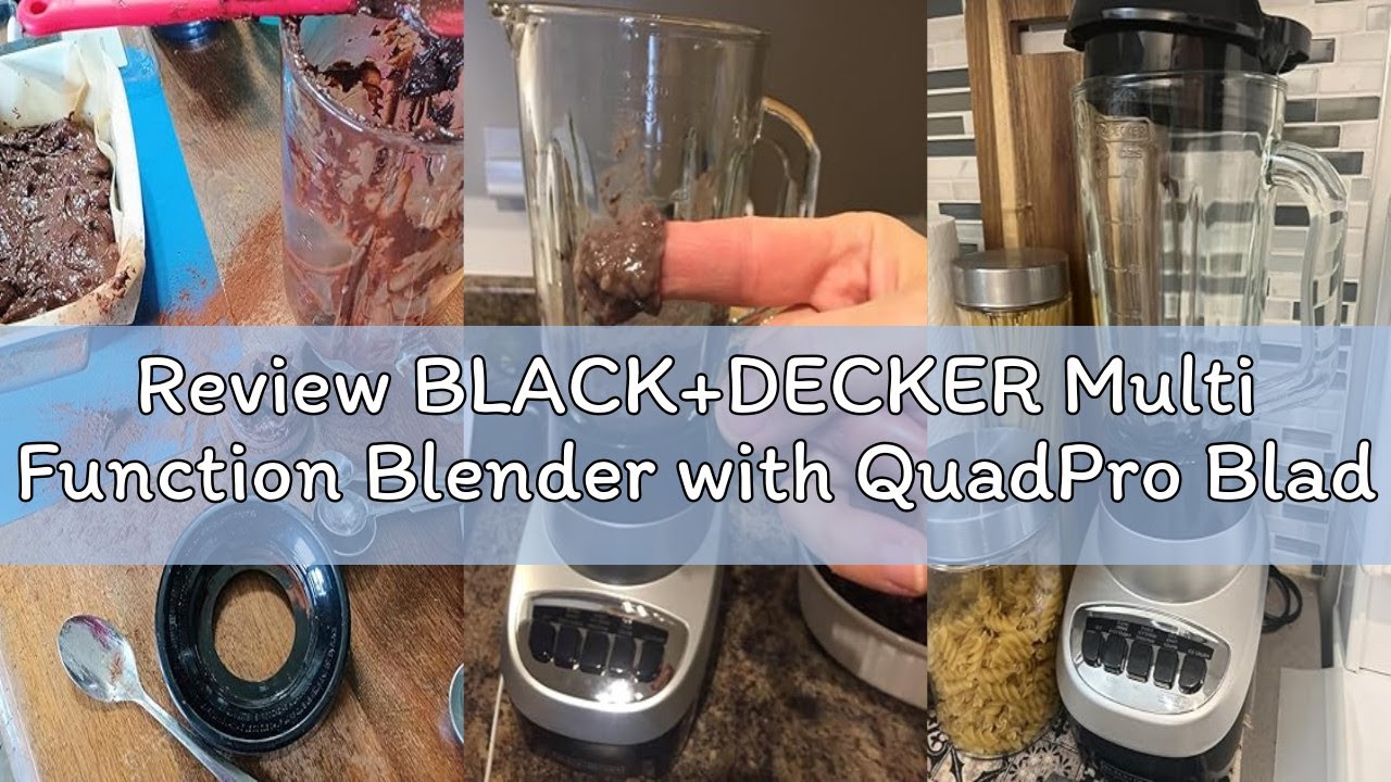 Review BLACK+DECKER Multi Function Blender with QuadPro Blades in Silver/Black, BL1220SGC