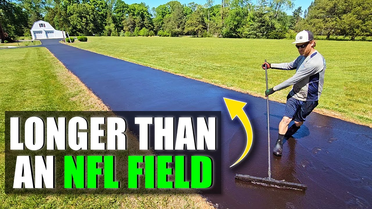Nobody Hand-Seals an 8,500 Sq Ft Driveway — But We Did