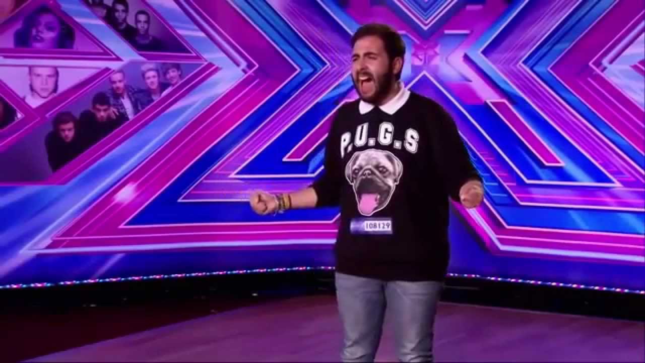Funny P.U.G.S. Fan Andrea WOWs The Judges - Who's Loving You - The X Factor UK