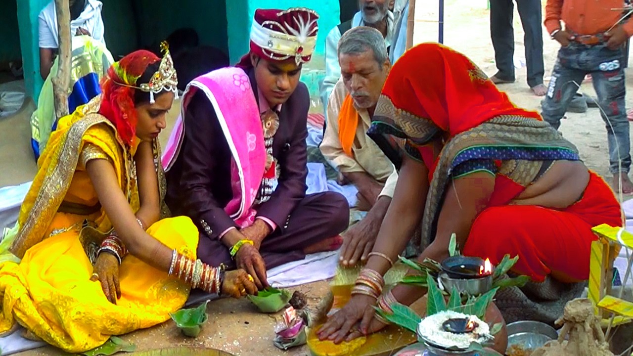 Indian Bagheli Shadi Aashish Sang Khushi Ki Marriage All Wedding Ki Rasam #vivahvideo