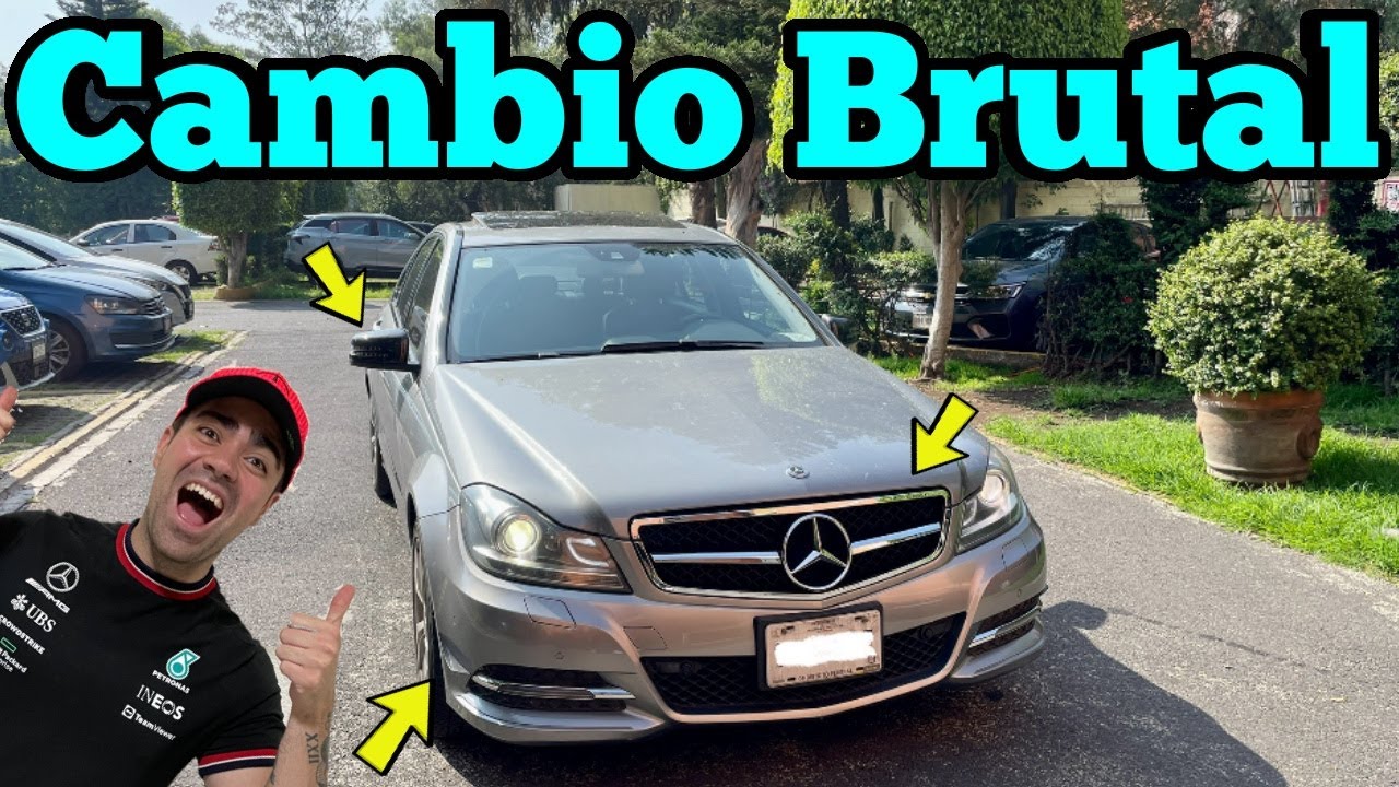 Así Transformé el Mercedes! (Parrilla AMG + Canards + Fibra de Carbono)