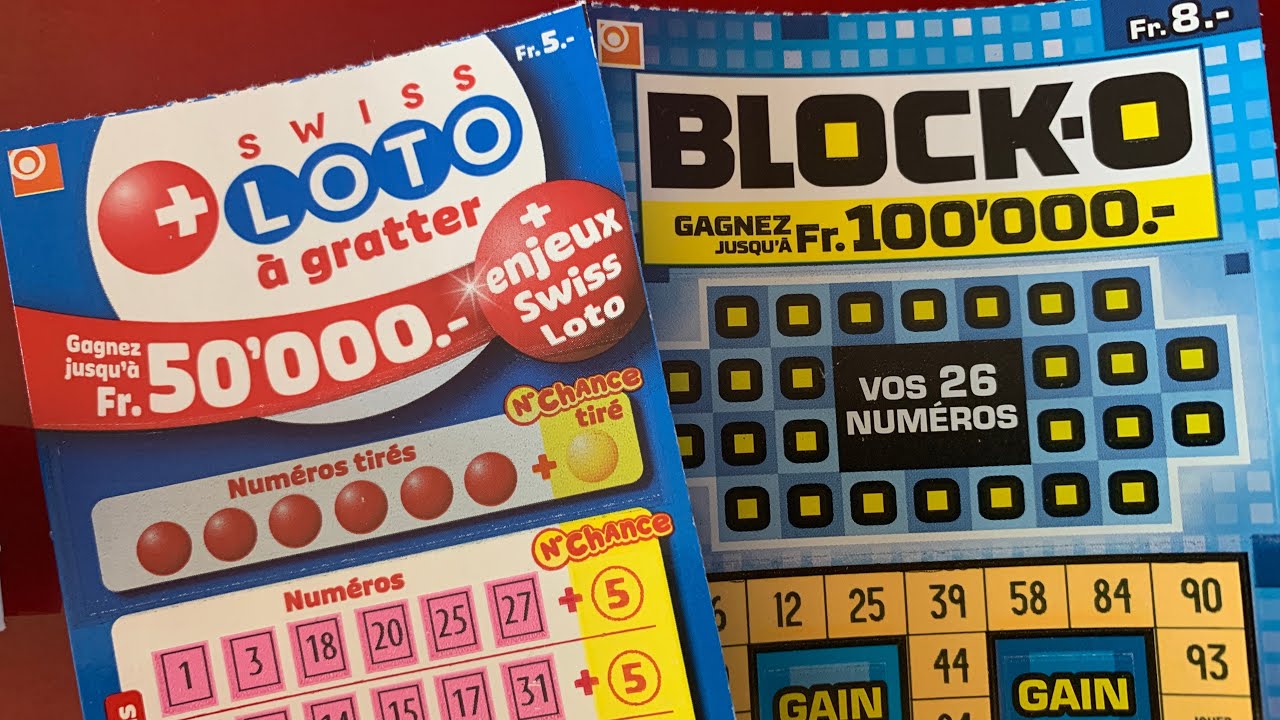 La loterie suisse romande avec ses nouveaux tickets au nombres de 2