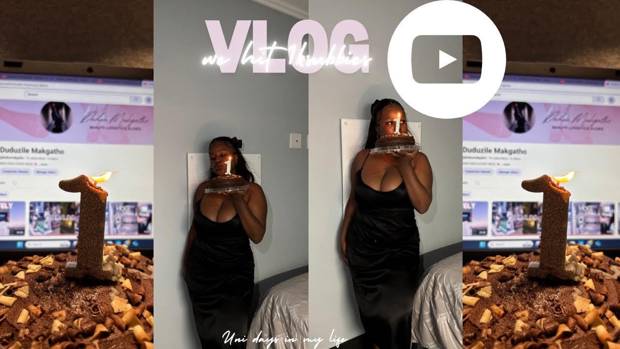 Vlog:We hit 1k subscribers!Uni days in my life ,crashing out and more