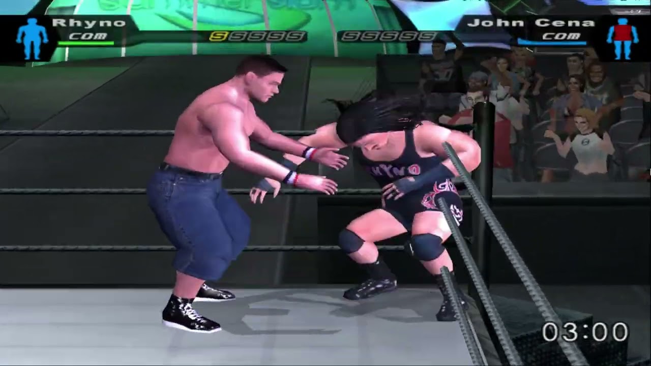 FULL Rhyno VS John Cena | WWE SmackDown! Here Comes the Pain #Nostalgia #ps2