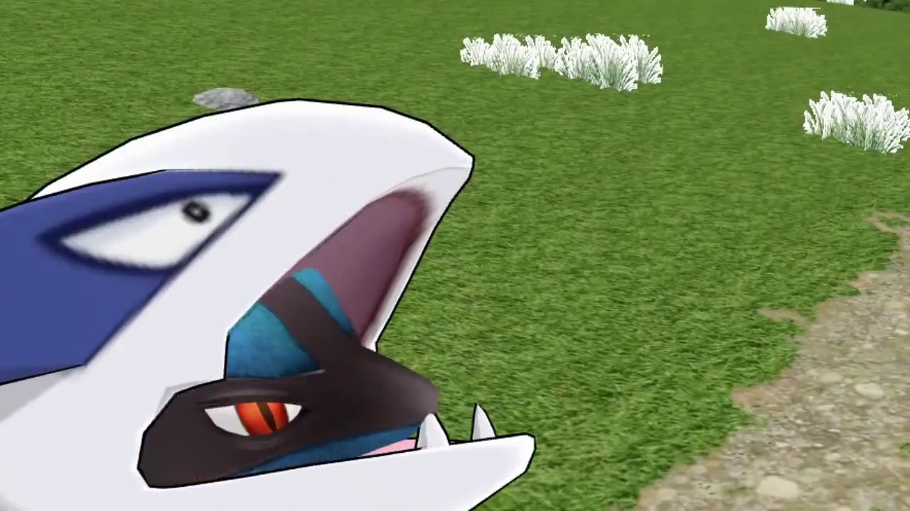 【249Vore Poke No.12】Lugia vore Lucario with a big apple (Nonconversation)