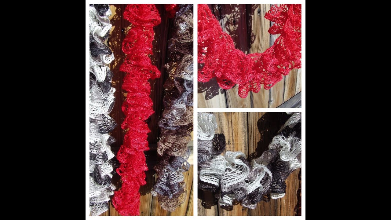 How to Knit Ruffle Scarf Intermediate & Advanced Knitter | Free ruffle scarf pattern | Learn to knit