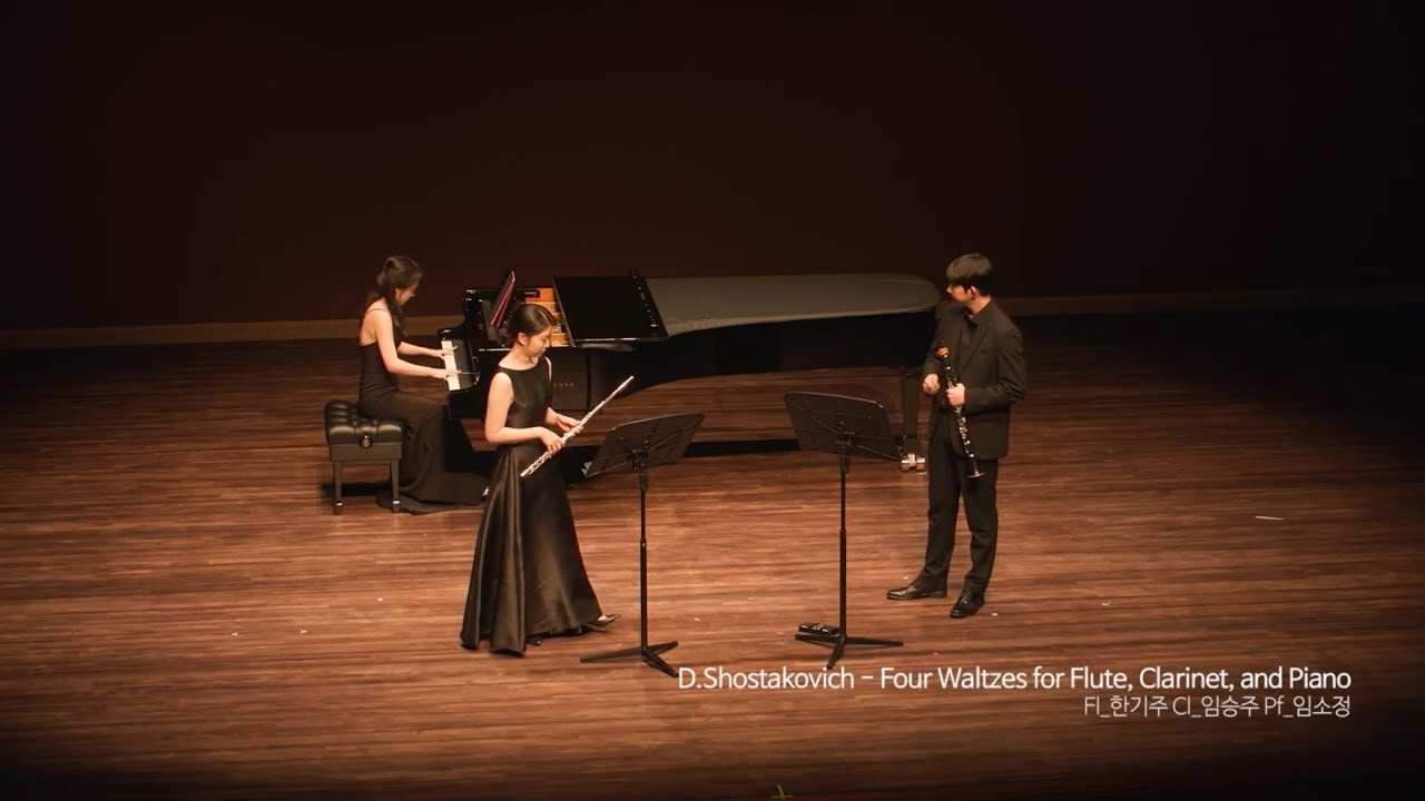 D. Shostakovich - Four Waltzes for Flute, Clarinet and Piano