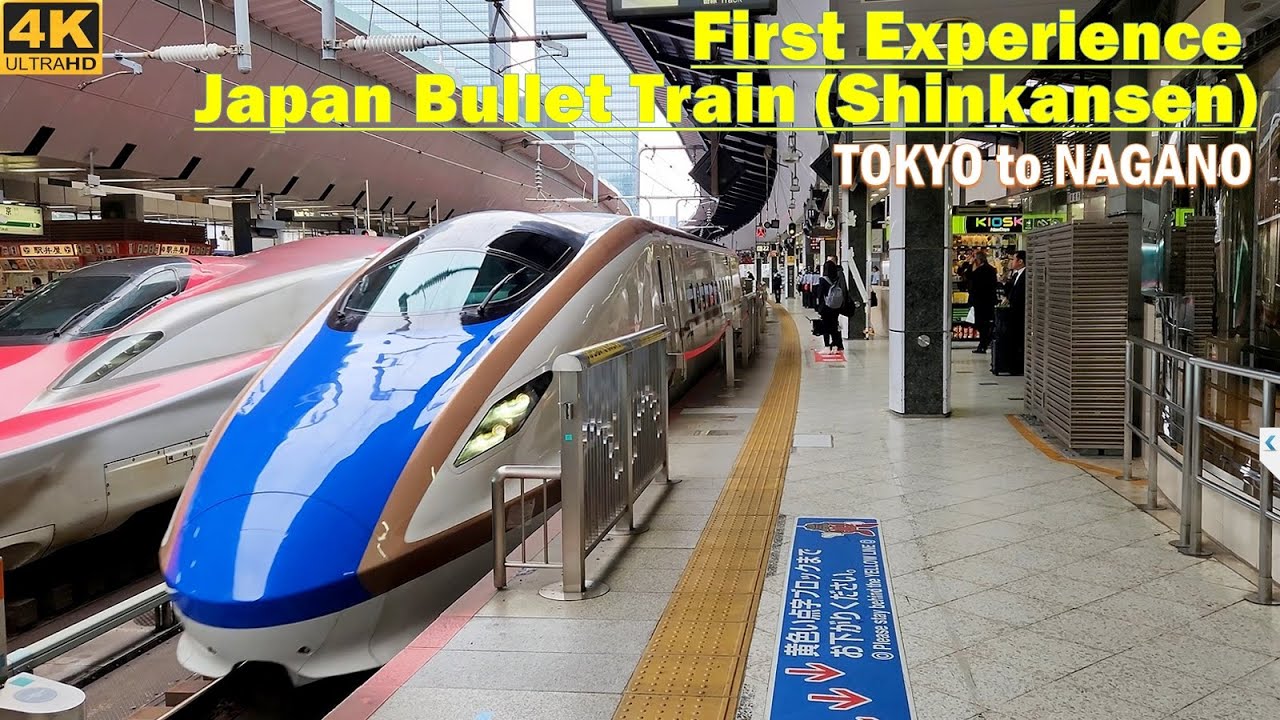 Riding the Japan's Bullet Train [Shinkansen HSR]‼️First Experience in Japan 4K❗Kereta Cepat Jepang