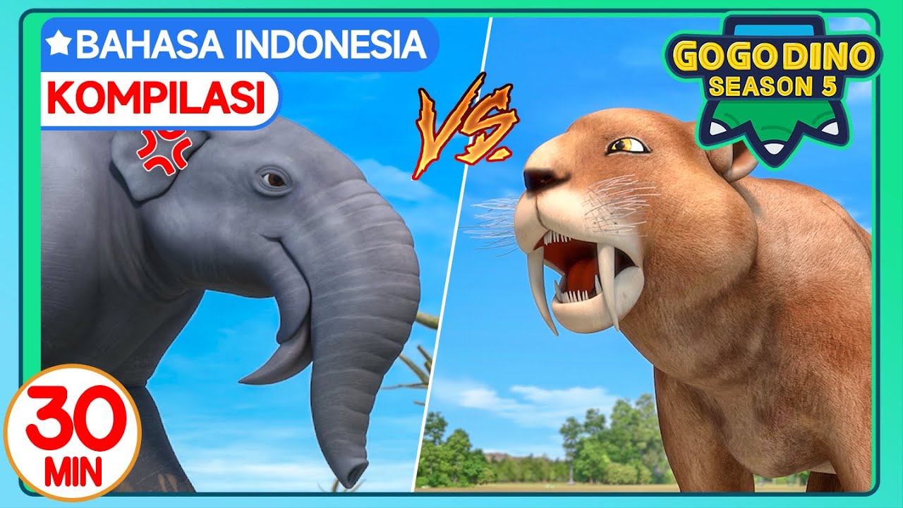 ✨ GOGODINO S5 Kompilasi 30 Menit | EP22-24 | Kartun Anak Bahasa Indonesia | Animasi Dinosaurus 🦖