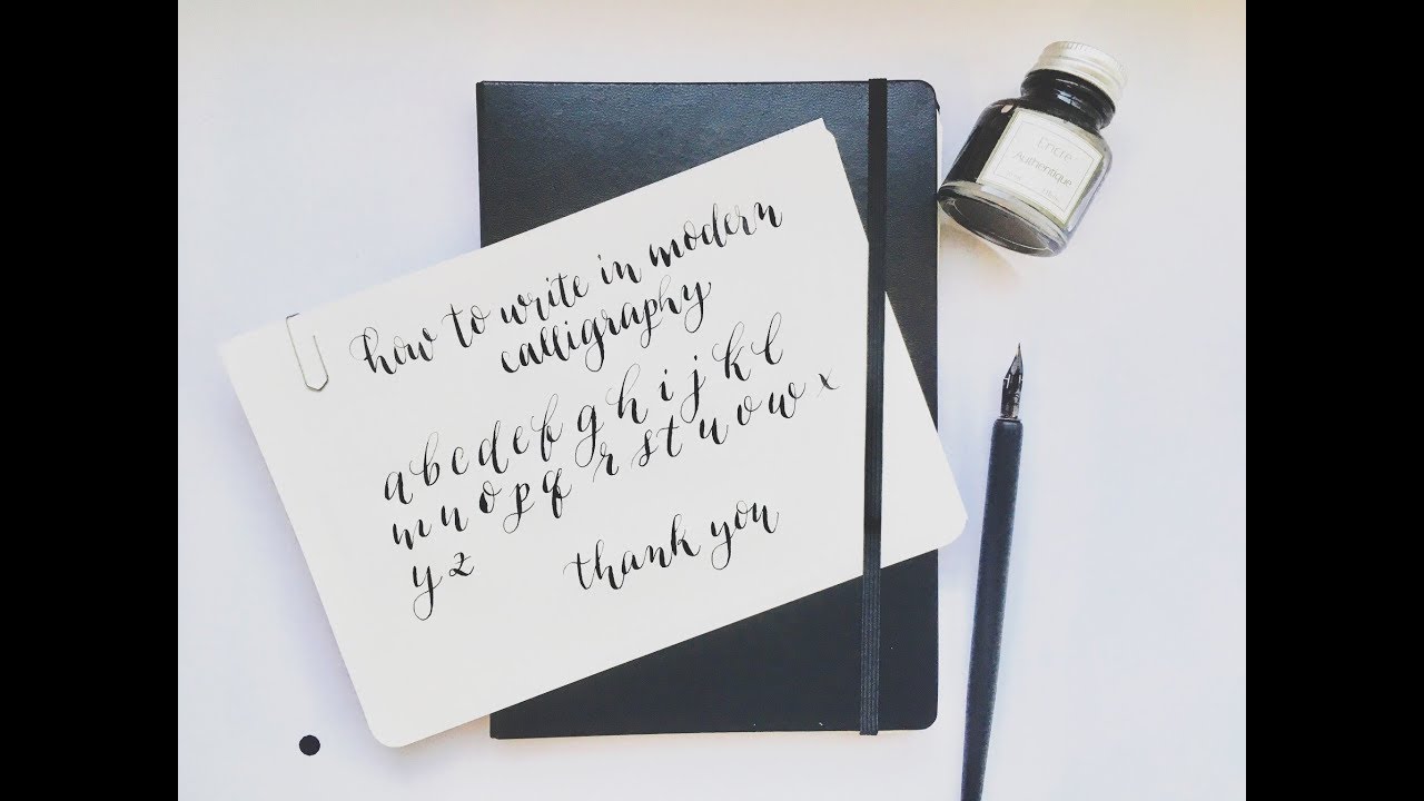 how to write in modern calligraphy for beginners | easy way