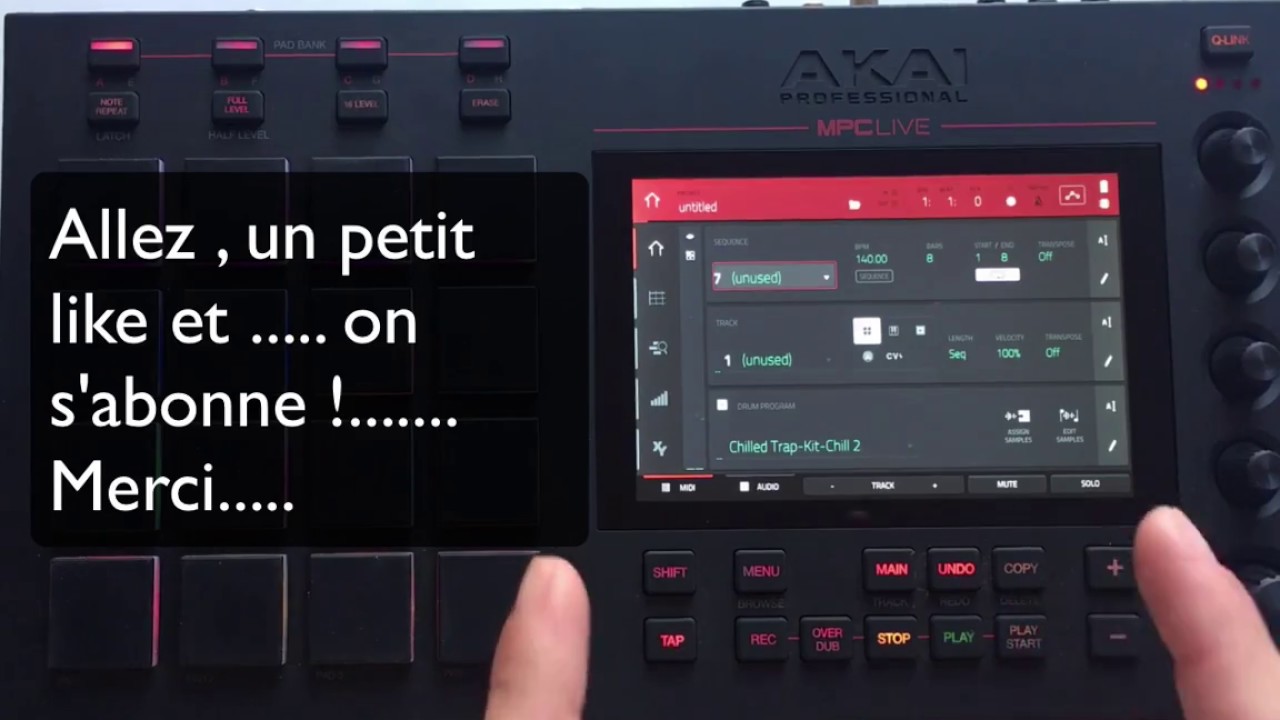 TUTO Fr ' MPC LIVE ' presentation. By Mpcstef