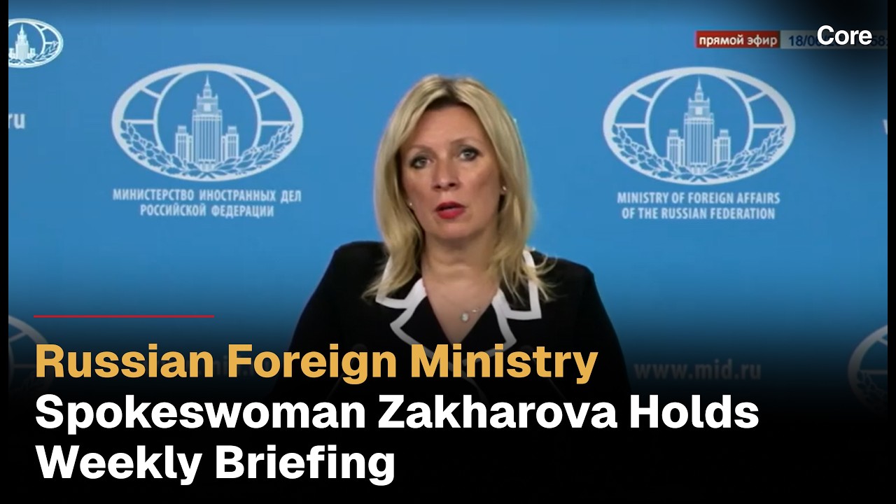 🔴LIVE: Russian Foreign Ministry Spokeswoman Zakharova Holds Weekly Briefing | Moscow | AC115
